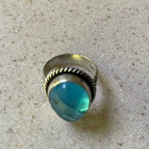 Beautiful 925 Blue Ring size 6
